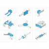 Ресурсный набор Bracket Robot Pack-Blue - «globural.ru» - Нерюнгри