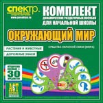 Комплект динамических раздаточных пособий - Окружающий мир (веера). Животные и растения, дорожные знаки. - «globural.ru» - Нерюнгри