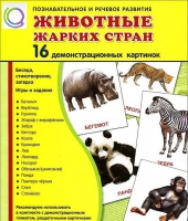 Демонстрационные карточки "Животные жарких стран" - «globural.ru» - Нерюнгри