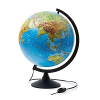 Глобус Земли физический  с подсветкой D=320 мм - «globural.ru» - Нерюнгри