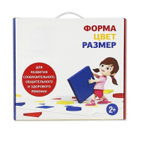 Подвижная развивающая игра "Форма, цвет, размер" - «globural.ru» - Нерюнгри