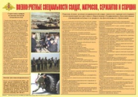 Плакат "Военно-учетные специальности солдат, матросов, сержантов и старшин" - «globural.ru» - Нерюнгри