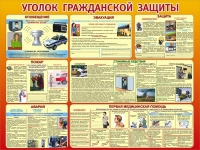 Стенд "Уголок гражданской защиты" - «globural.ru» - Нерюнгри