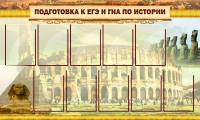 Стенд "Подготовка к ЕГЭ и ОГЭ по истории вариант 2 ( 9 кармашков)" - «globural.ru» - Нерюнгри