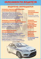 Плакат "Водителю запрещается " 1000*1400 винил - «globural.ru» - Нерюнгри