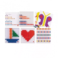 Мозаика Peg Board. Набор с прозрачными досками и картинками - «globural.ru» - Нерюнгри