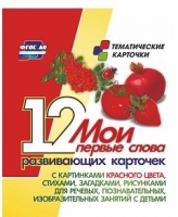 Тематические карточки "Мои первые слова" (красный цвет) - «globural.ru» - Нерюнгри