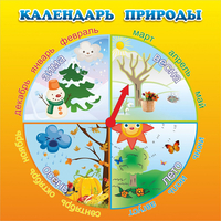 Стенд "Календарь природы" 0.5x0.5 - «globural.ru» - Нерюнгри