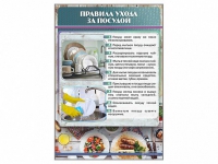 Стенд "Правила ухода за посудой" - «globural.ru» - Нерюнгри