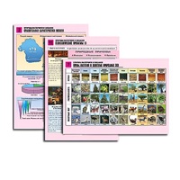 Комплект таблиц по географии раздаточных "Природа материков и океанов" (цвет, лам, формат А4, 12  штук) - «globural.ru» - Нерюнгри