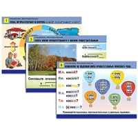 Комплект таблиц для начальной школы "Русский язык. Имя прилагательное" - «globural.ru» - Нерюнгри