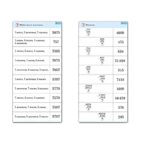 Комплект карточек (10) "Обучающий калейдоскоп. Сложение и вычитание в столбик" - «globural.ru» - Нерюнгри