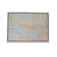 Учебная карта "Византийская империя и славяне в VI - ХI в.в. 1040*1420 мм" (матовое, 2-стороннее лам.) - «globural.ru» - Нерюнгри