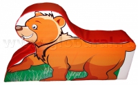 Напольная игрушка "Медвежонок" с шелкографией (ВИК) - «globural.ru» - Нерюнгри