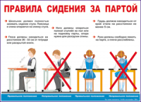 Таблица Правила сидения  за партой 1000*1400 винил - «globural.ru» - Нерюнгри