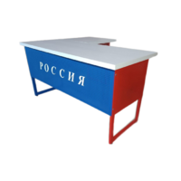Стол преподавателя "Патриот" угловой с выкатной тумбой - «globural.ru» - Нерюнгри