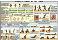 Плакат "Приемы и правила метания гранат" - «globural.ru» - Нерюнгри