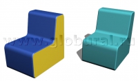 Прямоугольный стул 50*60*60/32см (ВИК) - «globural.ru» - Нерюнгри