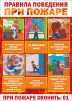 Стенд "Правила поведения при пожаре" - «globural.ru» - Нерюнгри