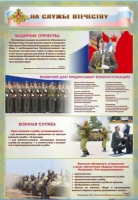 Стенд "На службе Отечеству" (вариант 1) - «globural.ru» - Нерюнгри