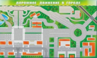 Доска магнитно-маркерная панорамная "Дорожное движение в городе" - «globural.ru» - Нерюнгри
