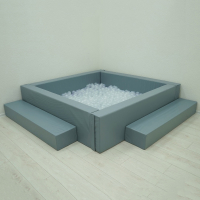 Сухой бассейн с шариками и RGB-подсветкой 190х190 см - «globural.ru» - Нерюнгри