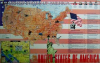 Учебная карта США на английском языке - «globural.ru» - Нерюнгри