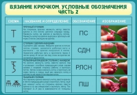 Стенд "Вязание крючком. Условные обозначения. Часть 2" - «globural.ru» - Нерюнгри