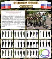 Стенд "Военная форма одежды (флаг РФ)" - «globural.ru» - Нерюнгри