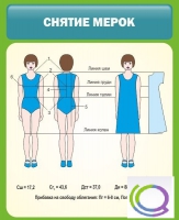 Стенд "Снятие мерок" (вариант 1) - «globural.ru» - Нерюнгри
