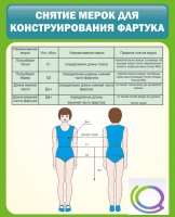 Стенд "Снятие мерок для конструирования фартука" - «globural.ru» - Нерюнгри