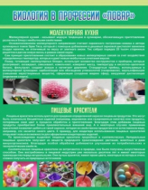 Стенд "Биология в профессии повар" - «globural.ru» - Нерюнгри