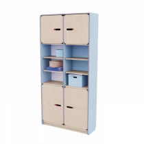 Рабочий стеллаж для воспитателя из коллекции «НЕГА» (цвет голубой) - «globural.ru» - Нерюнгри