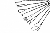 Комплект массажных логопедических зондов на витых ручках с колечком (по Новиковой Е.В.). Комплект из 8 зондов - «globural.ru» - Нерюнгри