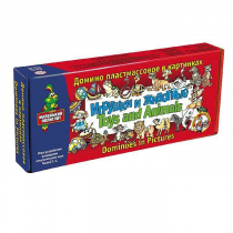 Домино пластмассовое на английском языке «Игрушки и животные» - «globural.ru» - Нерюнгри