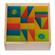 Набор полупрозрачных строительных кубиков 2 (84 элемента) - «globural.ru» - Нерюнгри