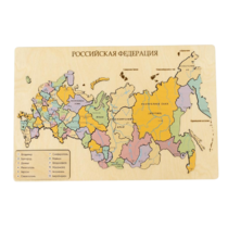 Пазл из дерева Административная карта России "Родина Моя" 522х308х10мм - «globural.ru» - Нерюнгри