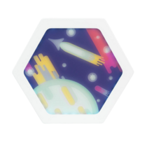 Декоративная тактильная панель с подсветкой - «Космос» - «globural.ru» - Нерюнгри