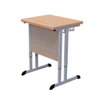 Стол ученический одноместный на плоскоовальной трубе 3-7 гр.р. - «globural.ru» - Нерюнгри