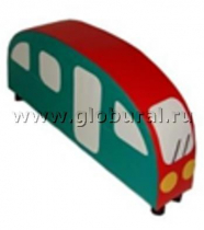 Напольная мягкая игрушка «Автобус»  каталка - «globural.ru» - Нерюнгри