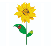 Сенсомоторное декоративно-развивающее панно "Подсолнух" - «globural.ru» - Нерюнгри