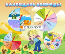 Стенд "Календарь природы" (вариант 1) - «globural.ru» - Нерюнгри