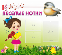 Стенд "Веселые нотки" - «globural.ru» - Нерюнгри