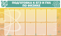 Стенд "Подготовка к ЕГЭ и ОГЭ по физике вариант 2 (10 карманов)" - «globural.ru» - Нерюнгри