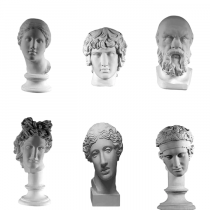 Комплект гипсовых моделей головы  - «globural.ru» - Нерюнгри