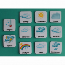 Набор карточек "Погода" (с рисунками) - «globural.ru» - Нерюнгри