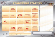 Светодинамический стенд "Уравнения реакций" с маркерными полями - «globural.ru» - Нерюнгри