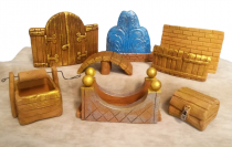 Набор глиняных фигурок (малые архитектурные формы) для песочной терапии - «globural.ru» - Нерюнгри