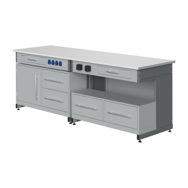 Стол лабораторный демонстрационный с электрическими розетками, автоматами аварийного отключения тока - «globural.ru» - Нерюнгри