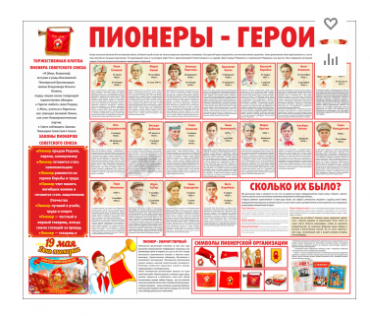 Тематический стенд "Пионеры-герои" - «globural.ru» - Нерюнгри